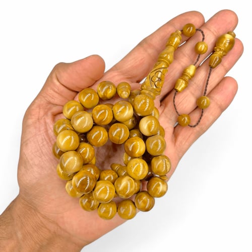 سبحة كوك طبيعي فاخر الشاهد منقوش بجودة عالية 12 مل...