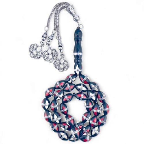 سبحة كوك مطعم بمعدن - 10 ملي