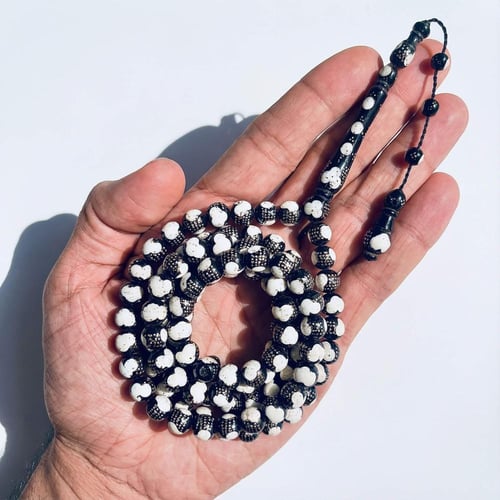 سبحة يسر مطعم بالفضة و الفسفور 99