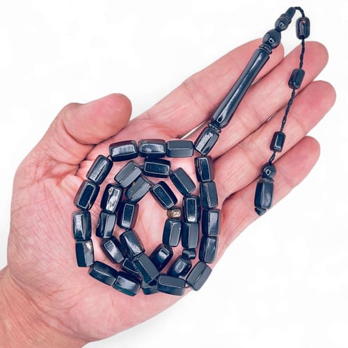 سبحة يسر - مرجان بحر احمر طبيعي 7 ملي 33 خرزة