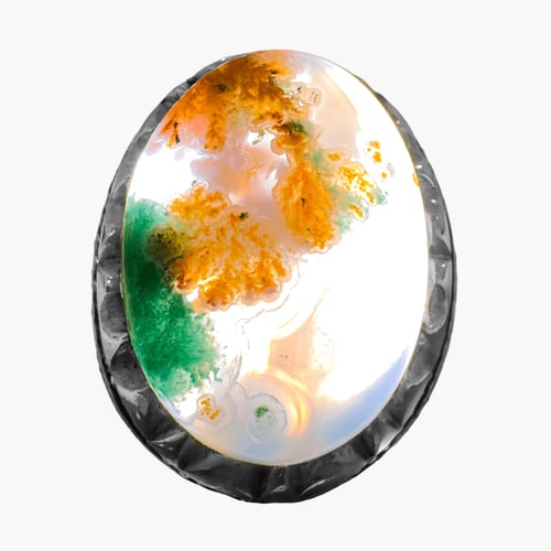 خاتم حجر عقيق يماني الخرائطي البيضاوي - أناقة وفخا...