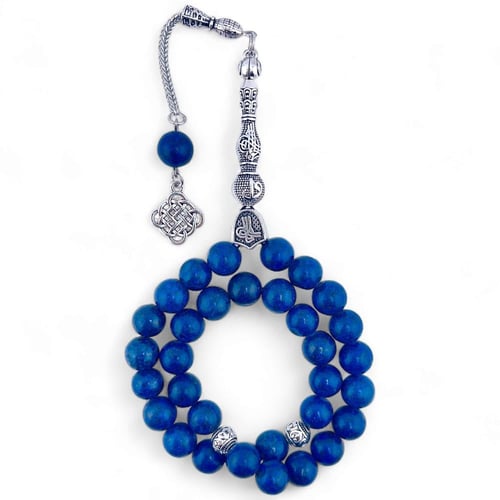 سبحة حجر لازورد - 10 ملي