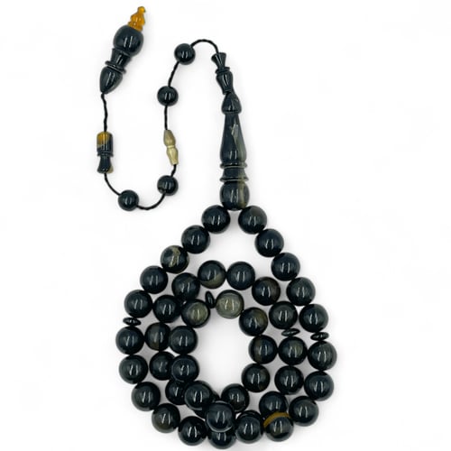 سبحة ظهر السلحفاة ترسا 11 ملي 45 خرزة