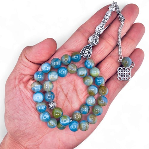 سبحة حجر عقيق افريقي