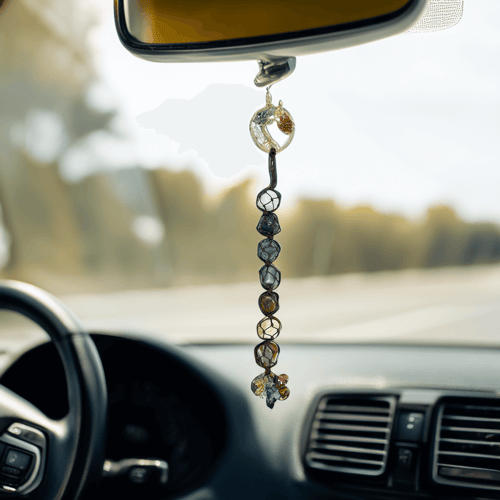 تعليقة سيارة : شجرة الحياة بأحجار الشفاء السبعة