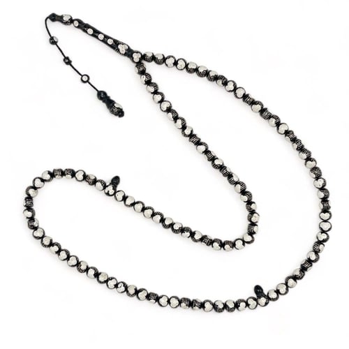 سبحة يسر مطعم بالفضة و الفسفور 99