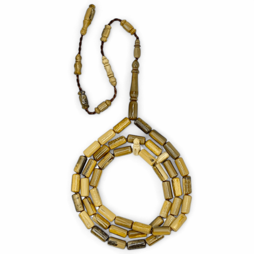 سبحة ناب الماموث ناعم حمل يومي - 4 ملي 45 خرزة فاخ...