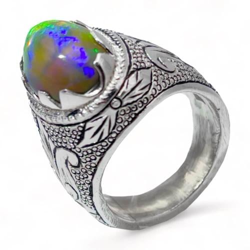 خاتم أوبال إثيوبي رجالي - جمال طبيعي يلفت الأنظار