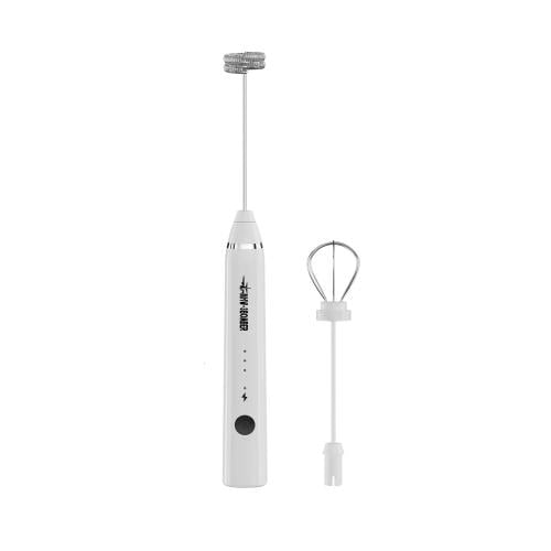 Electric Milk Frother-ColorwhiteBattery: Rechargea...