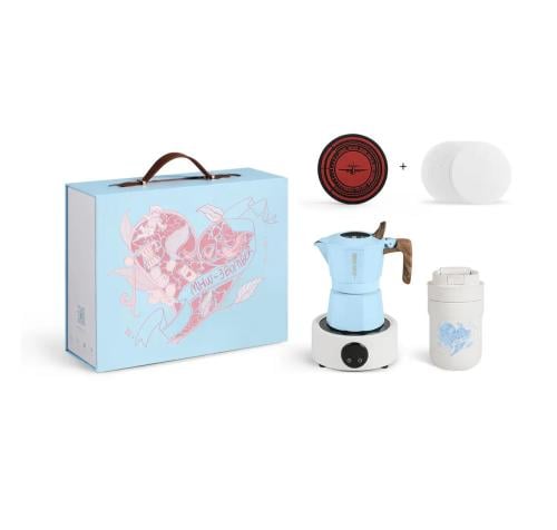 Flipped Moka Pot Gift Box-5 pcs in one-BlueCN