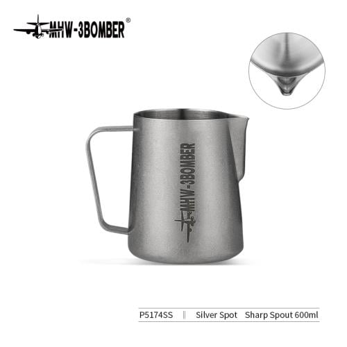 Milk pitcher 3.0-600ml-Silver Spot-sharp spout