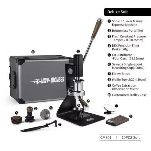 Sonic S7 manual espresso machine-Deluxe-10 accesso...