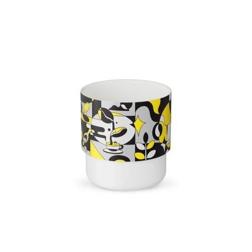 Swirl Cup-Black-Gold 220ml