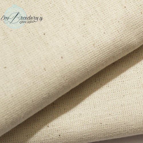 قماش كتان لون بيج