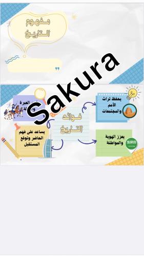 مطوية اجتماعيات (مفهوم التاريخ ) صف سادس الترم الا...