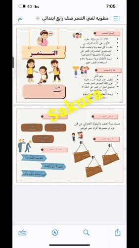 مطويه عن التنمر
