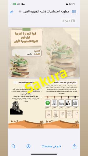 مطويه اجتماعيات شبه الجزيره العربيه قبل قيام الدول...