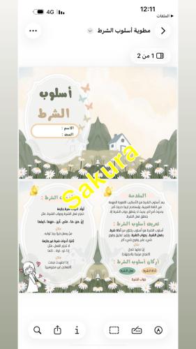 مطوية أسلوب الشرط