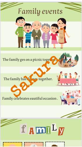 بحث انجليزي family events صف سادس ابتدائي الترم ال...