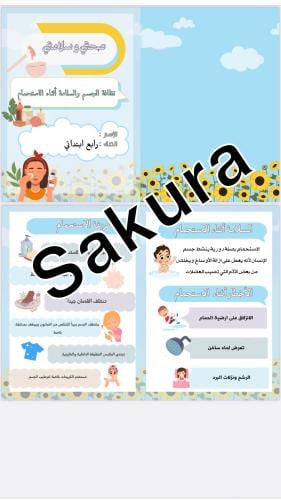 مطوية اسريه ( نظافة الجسم والسلامه اثناء لاستحمام...