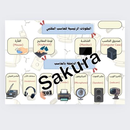 مطويه مهارات رقميه ( مكونات الحاسب الالي) صف رابع...