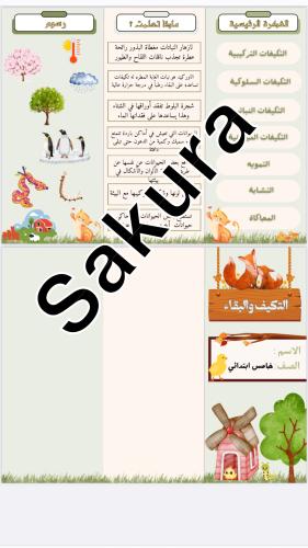 مطوية علوم (التكيف والبقاء )صف خامس ابتدائي الترم...