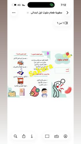 Brochure (contaminated food) first grade elementar...