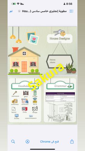 مطويه إنجليزي ( House Designs)صف خامس وسادس ابتدائ...