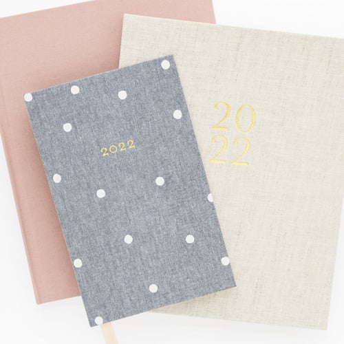 أجندة Desk Planner ,Rose Linen 2022