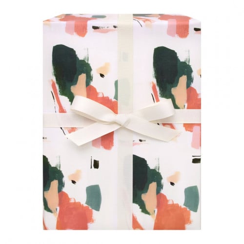 تغليف هدية بورق مطبوع Burnt Sienna