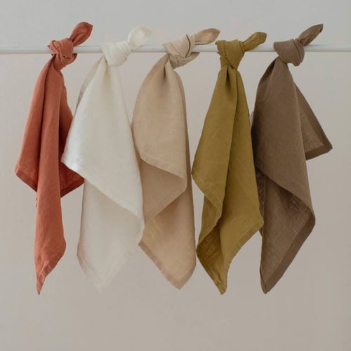 مناديل طاولة مصنوعة من الكتان Cream