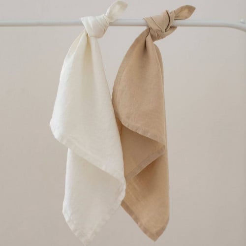 مناديل طاولة مصنوعة من الكتان Cream