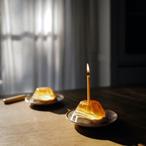 مجموعة شموع أعياد الميلاد Blue tone