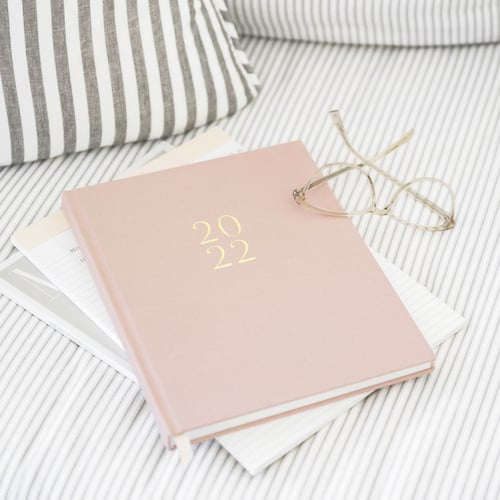 أجندة Desk Planner ,Rose Linen 2022