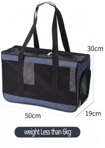 حقيبة تنقل وردية شفافة حجم كبير