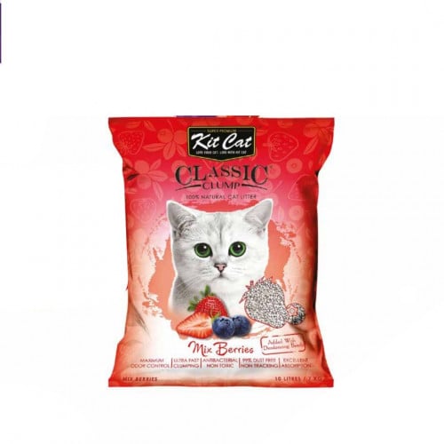 كت كات رمل طبيعي بالفراولة