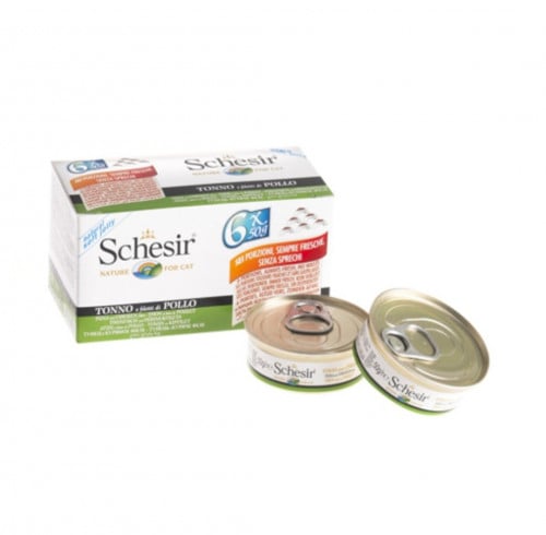 شيزر معلبات متعددة تونة مع الدجاج في الجلي 6×50غ