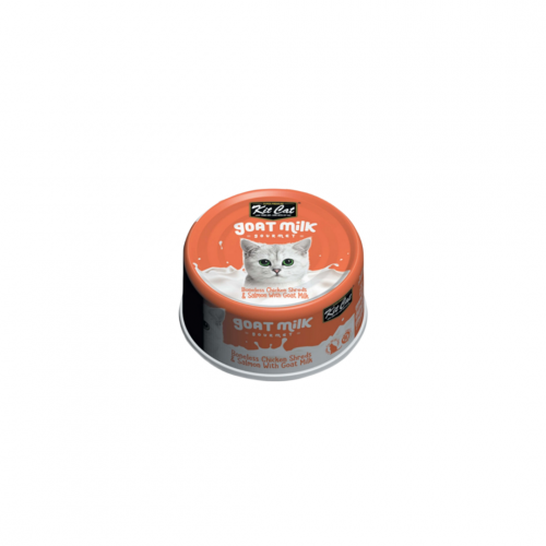 كت كات شرائح الدجاج مع السالمون وحليب الماعز