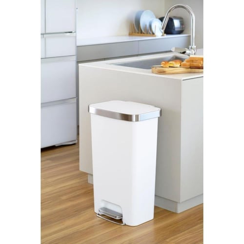 حاوية مهملات ايكو بلاستيك 45 لتر ابيض EK62663