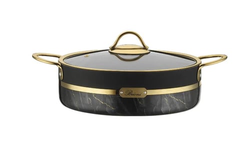 قدر منخفض جرانيت تركي اسود28 سمBRON1167