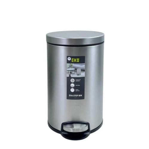 حاوية مهملات ايكو مودرن دعاس 8لتر استيل EK911512