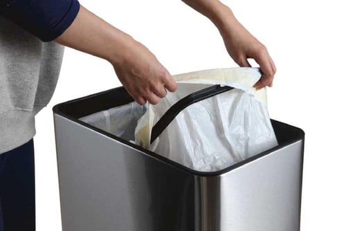 حاوية مهملات ايكو مودرن لمس 20+20 لتر استيل EK9278...