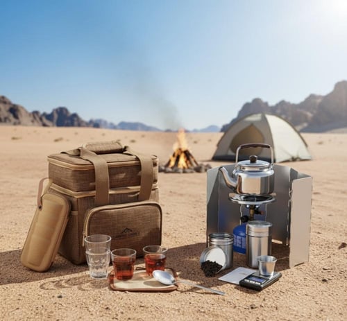 طقم عزبة الشاي للرحلات والبر من 43003-CAMPING FAMI...