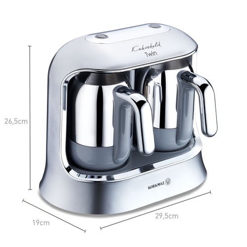 ماكينة صنع القهوة كوركماز قهيكوليك توين إينوكس كرو...