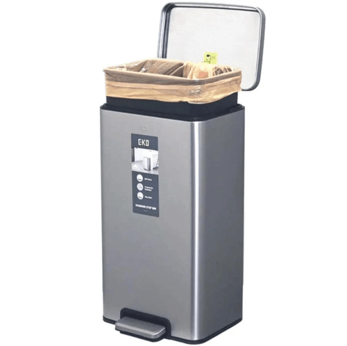 حاوية مهملات ايكو مودرن دعاس 6لتر استيل EK93611