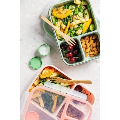 حافظة وجبة مقسمة باللون الزهري سعة 1.5لتر HPL782P