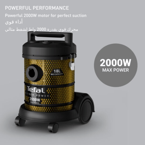 مكنسة كهربائية تيفال 2000 واط 18 لتر TW4015M0