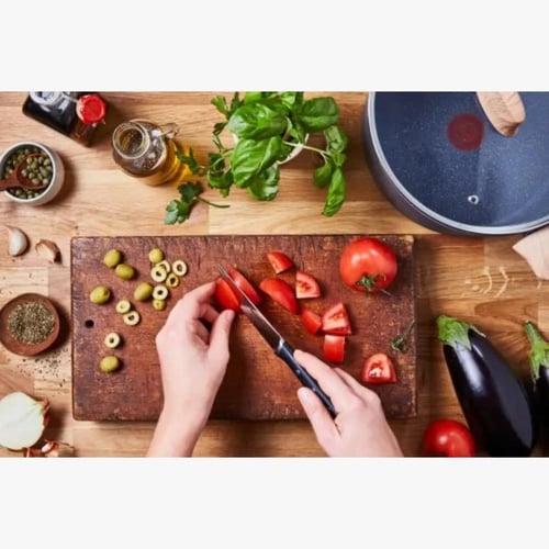 قدر جرانيت تيفال بغطاء زجاج 24 سم 5.2 لتر NATURAL...