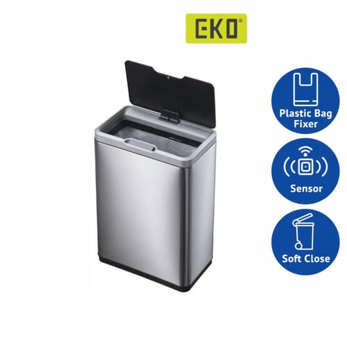 حاوية مهملات ايكو مودرن لمس 20+20 لتر استيل EK9278...