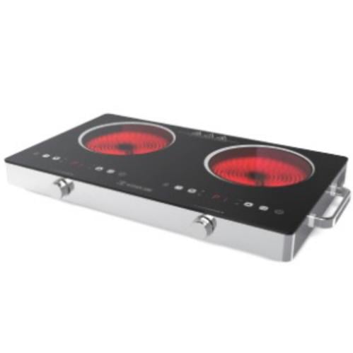 موقد كهربائي سيراميك مزدوج 2800 واط كتشن زون KZ-2C...